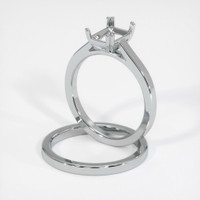 14K White Gold Wedding Set Ring Setting Image