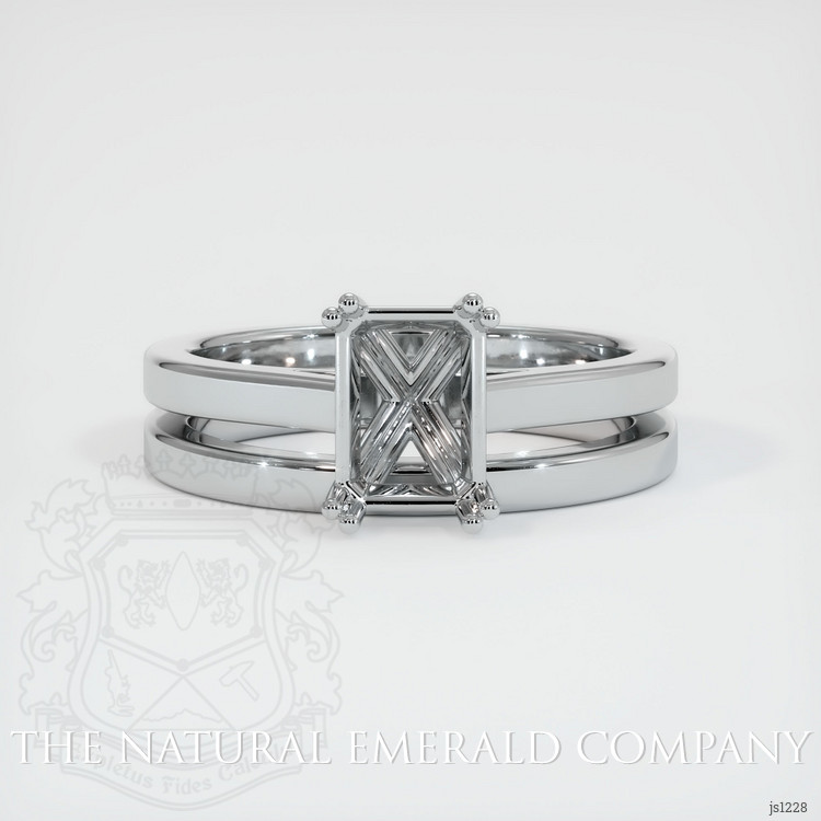 18K White Gold Wedding Set Ring Setting