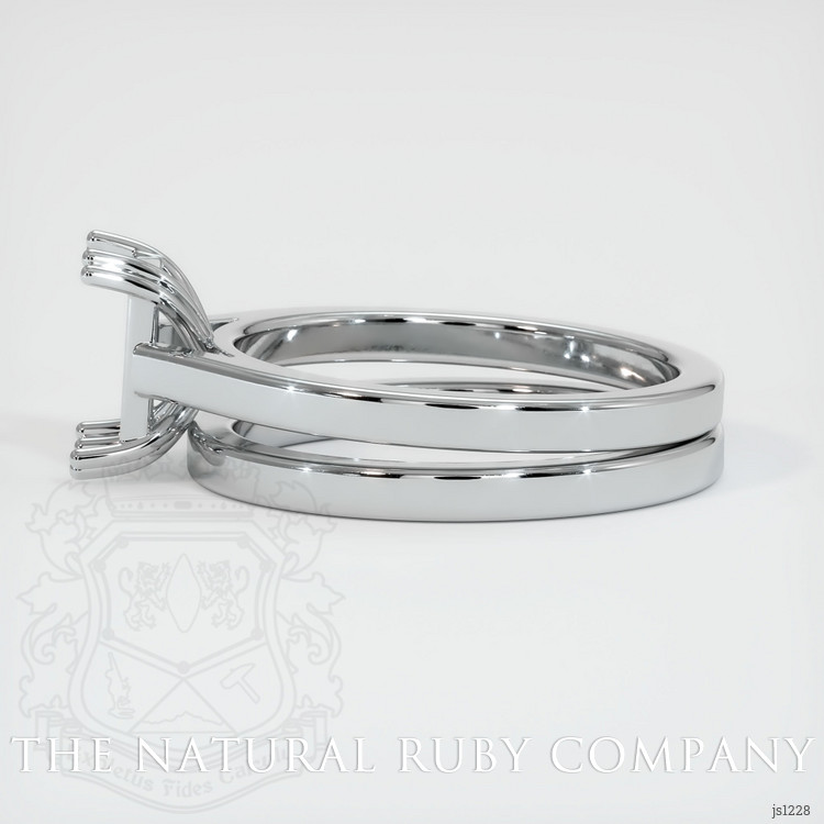 18K White Gold Wedding Set Ring Setting