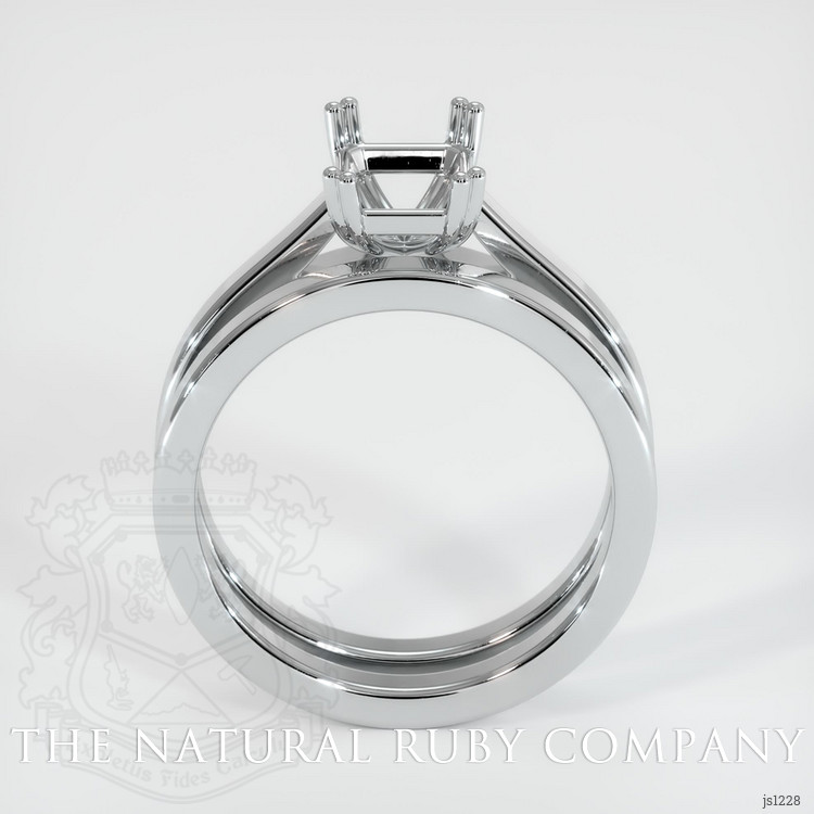 18K White Gold Wedding Set Ring Setting