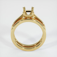 10K Yellow Gold Wedding Set Ring Setting Image