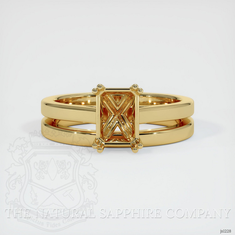 14K Yellow Gold Wedding Set Ring Setting