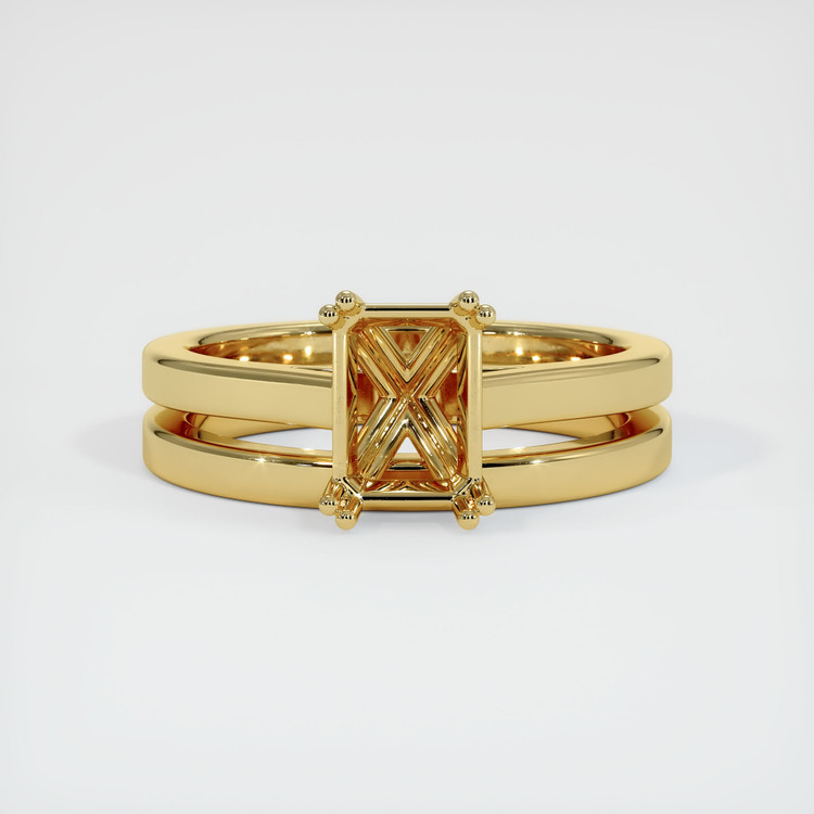 18K Yellow Gold Wedding Set Ring Setting