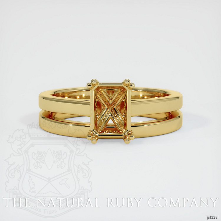 18K Yellow Gold Wedding Set Ring Setting