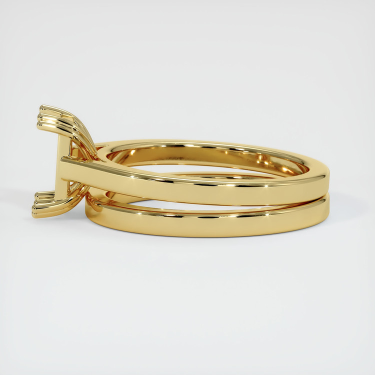 18K Yellow Gold Wedding Set Ring Setting