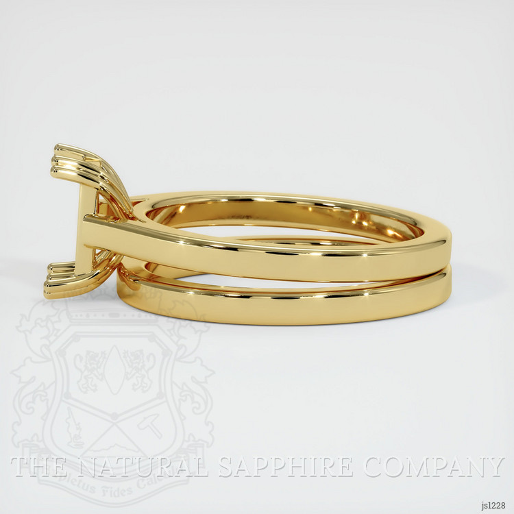 18K Yellow Gold Wedding Set Ring Setting