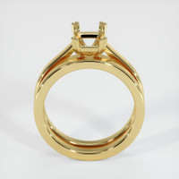 18K Yellow Gold Wedding Set Ring Setting Image