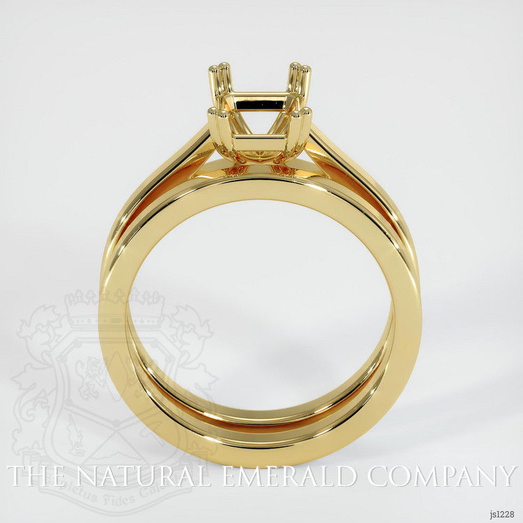 18K Yellow Gold Wedding Set Ring Setting