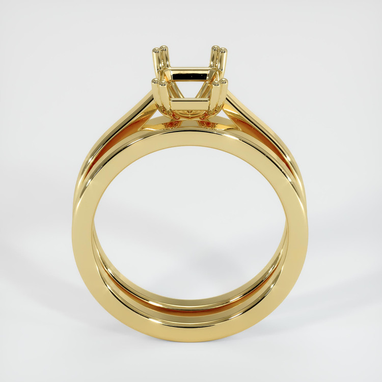 18K Yellow Gold Wedding Set Ring Setting