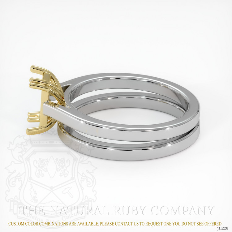 14K Yellow & White Wedding Set Ring Setting