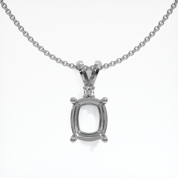 Platinum 950 Accent Stones Pendant Setting