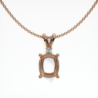 14K Rose Gold Accent Stones Pendant Setting Video