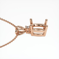 14K Rose Gold Accent Stones Pendant Setting Image