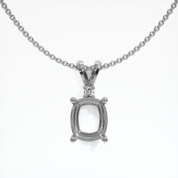 14K White Gold Accent Stones Pendant Setting Video