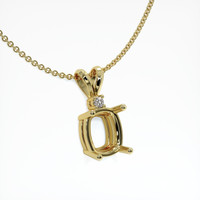 10K Yellow Gold Accent Stones Pendant Setting Image