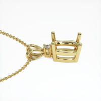 10K Yellow Gold Accent Stones Pendant Setting Image