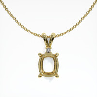 18K Yellow Gold Accent Stones Pendant Setting Video