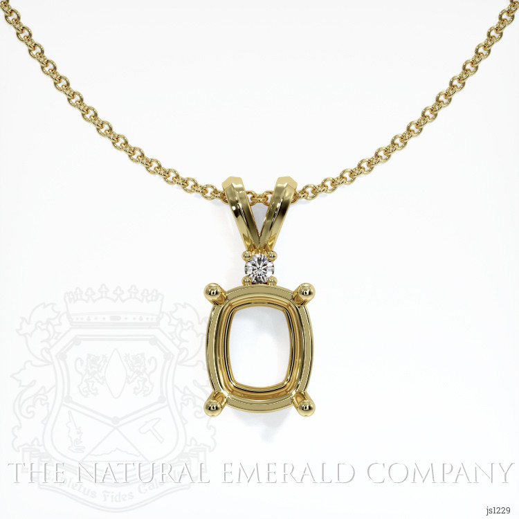  Emerald Pendant 2.97 Ct., 18K Yellow Gold