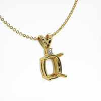 18K Yellow Gold Accent Stones Pendant Setting Image