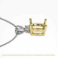 14K Yellow & White Accent Stones Pendant Setting Image