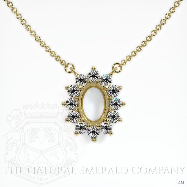  Emerald Necklace 1.55 Ct. 18K Yellow Gold