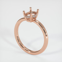 14K Rose Gold Pave Ring Setting Video