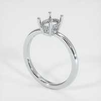 10K White Gold Pave Ring Setting Video