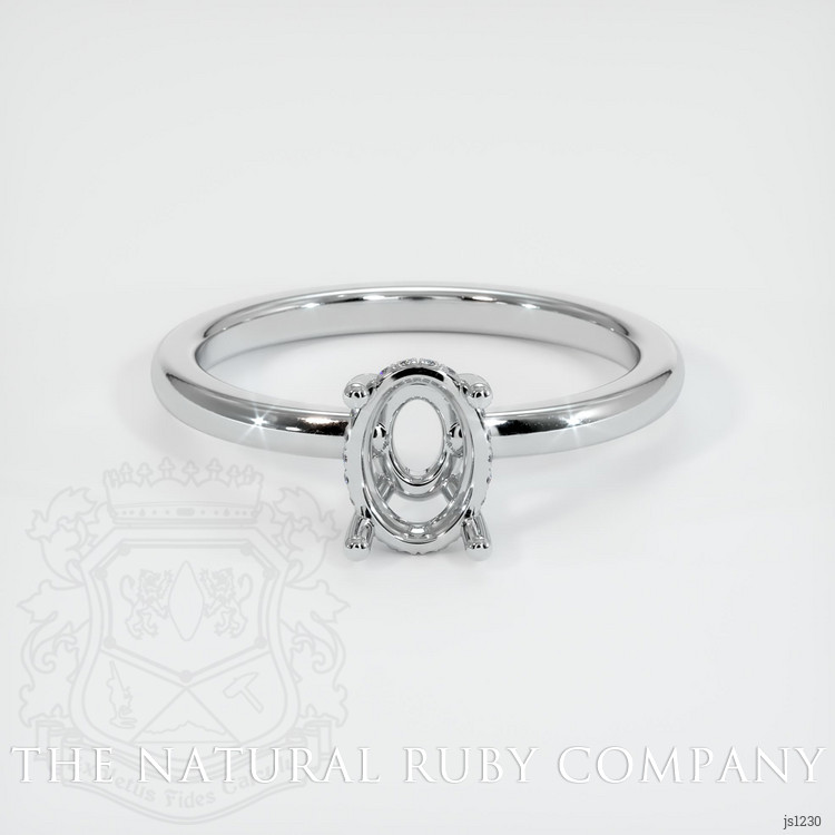 18K White Gold Pave Ring Setting