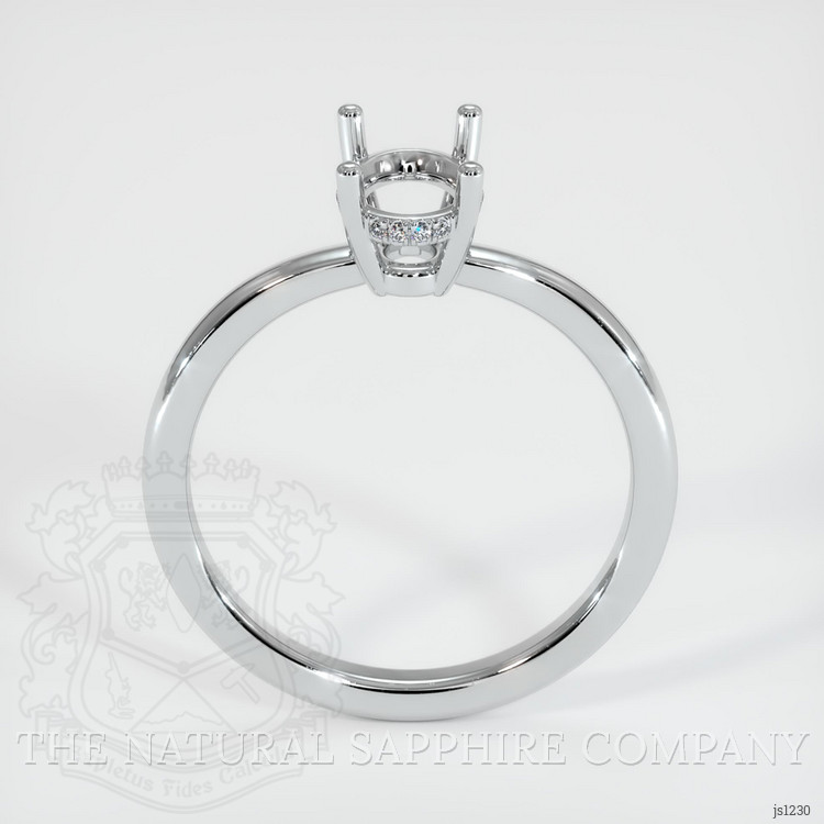 18K White Gold Pave Ring Setting