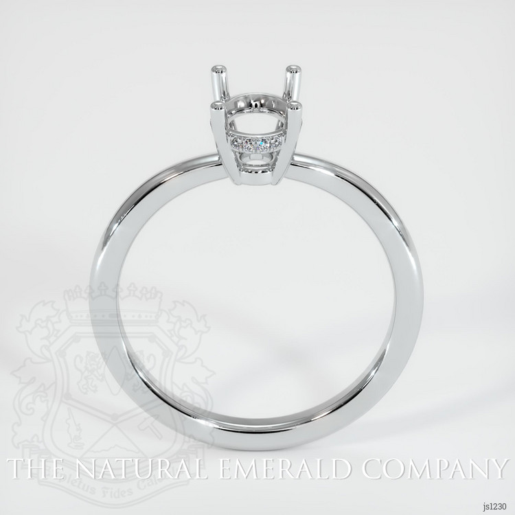 18K White Gold Pave Ring Setting