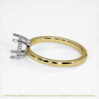 14K White & Yellow Pave Ring Setting Image