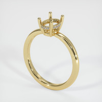 14K Yellow Gold Pave Ring Setting Video