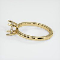 14K Yellow Gold Pave Ring Setting Image