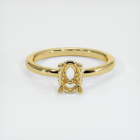 18K Yellow Gold Pave Ring Setting Image