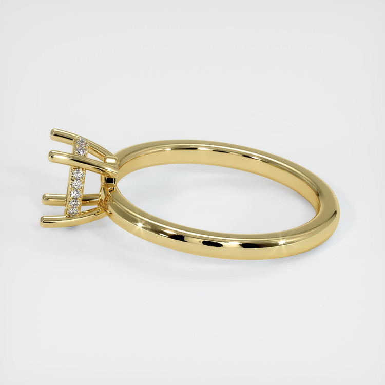 18K Yellow Gold Pave Ring Setting