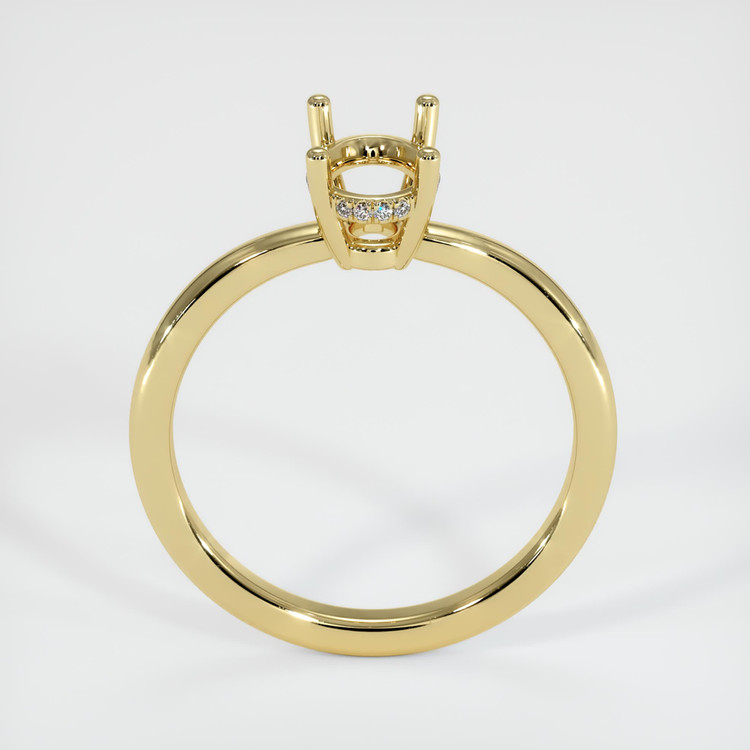 18K Yellow Gold Pave Ring Setting