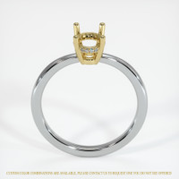 14K Yellow & White Pave Ring Setting Image