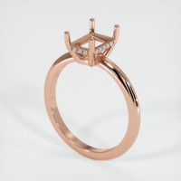 14K Rose Gold Pave Ring Setting Video