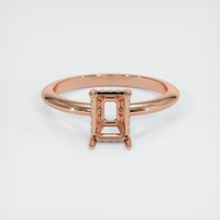 14K Rose Gold Pave Ring Setting Image