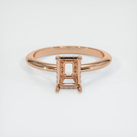 18K Rose Gold Pave Ring Setting Image