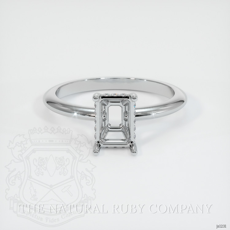 Silver Pave Ring Setting