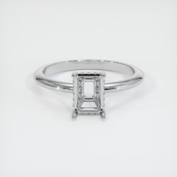 14K White Gold Pave Ring Setting Image