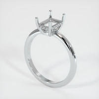 18K White Gold Pave Ring Setting Video