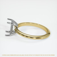14K White & Yellow Pave Ring Setting Image
