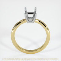 14K White & Yellow Pave Ring Setting Image