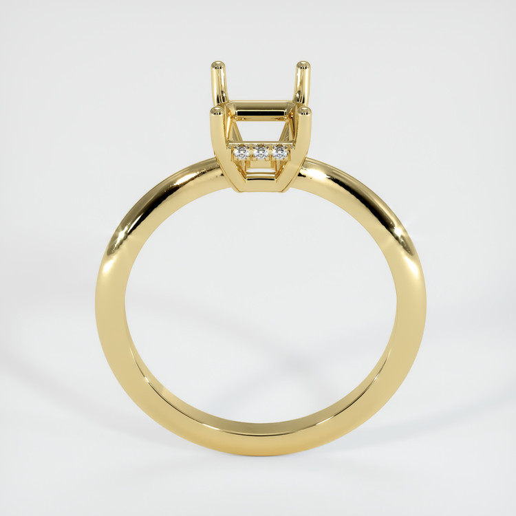 14K Yellow Gold Pave Ring Setting
