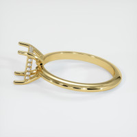 18K Yellow Gold Pave Ring Setting Image