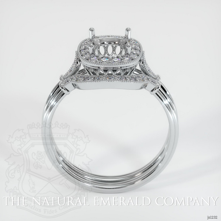 Platinum 950 Antique Style Ring Setting