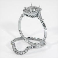 Platinum 950 Antique Style Ring Setting Image