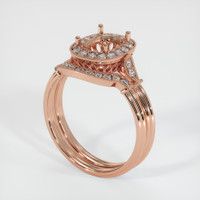 14K Rose Gold Antique Style Ring Setting Video